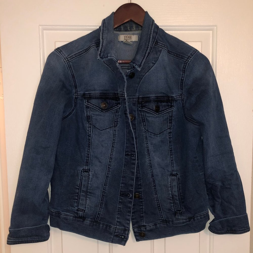 Denim Blue Jean Jacket Vintage America